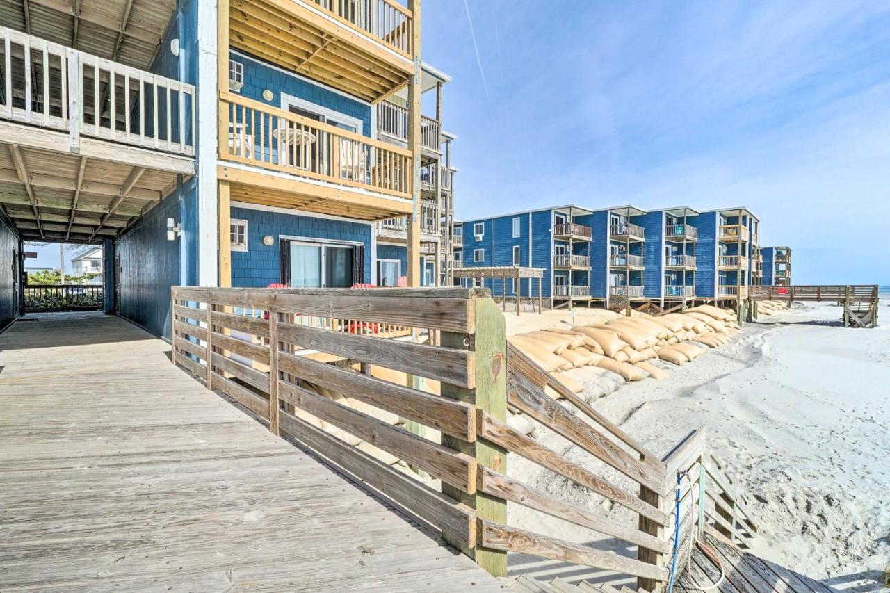 North Topsail Condo - Steps To Beach! Норт-Топсейл-Біч Екстер'єр фото